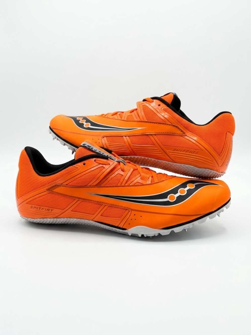 Saucony Spitfire Men Sz 13 S29034-5 Track Running Spikes Bright Orange Shoes